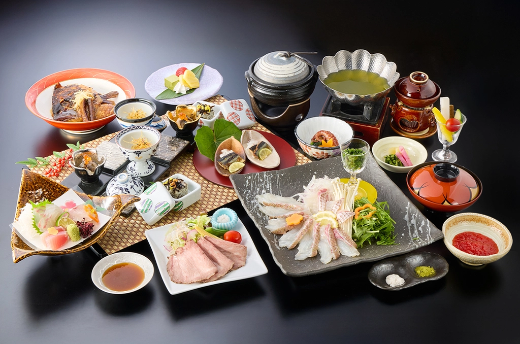 ご夕食（鯛しゃぶしゃぶ＆ローストビーフ）